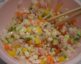 食感楽しむ野菜＆押し麦のめんつゆ和え作り方4写真