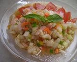 食感楽しむ野菜＆押し麦のめんつゆ和え作り方5写真