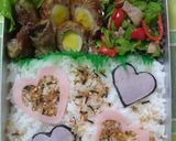 ハートフル♪ミートフルオムライス弁当♪作り方7写真