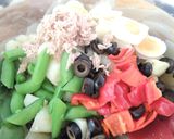 ニース風サラダの九州パンケーキサンド作り方3写真