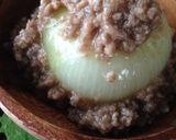 丸ごと玉ねぎのそぼろあんかけ作り方4写真