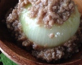 丸ごと玉ねぎのそぼろあんかけ作り方4写真