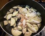 なすと長ネギの味噌汁作り方2写真