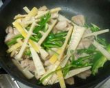 真竹と鶏肉のｵｲｽﾀｰ炒め♪＼(^o^)作り方3写真