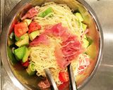 アボカドと生ハムの冷製パスタ♪作り方3写真