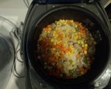 炊飯器でチャーハン　カレー風味作り方4写真
