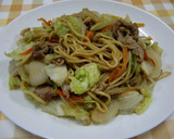 ★ソース付きの生タイプ麺で＊焼きそば＊♪作り方8写真