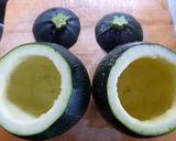 ストウブ１４で丸いズッキーニ作り方1写真