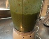 朝食にグリーンスムージー作り方3写真