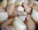 噛むカム 鳥手羽先と大根の煮物作り方3写真
