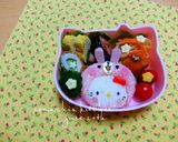 幼稚園 お弁当 キャラ弁♡キティちゃん作り方3写真