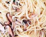 簡単☆たらことキノコの和風スパゲティ作り方4写真
