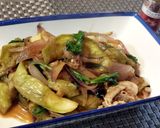茄子と豚肉のスパイシー炒め作り方5写真