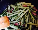 きゅうりとベーコンの濃厚バターいため作り方4写真