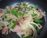 新玉ねぎとベーコンのパスタ♪作り方3写真