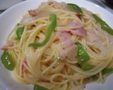 新玉ねぎとベーコンのパスタ♪作り方8写真