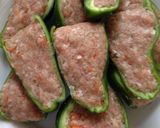 ピーマンの肉詰め照り焼き風作り方2写真