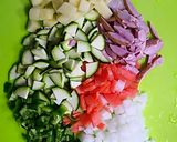 トマトバージョン＊野菜を食べるスープ作り方1写真