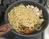 カポナータの残りでむね肉のパスタ作り方5写真