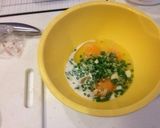 簡単朝食＊ねぎチーズオムレツ作り方3写真