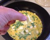 簡単朝食＊ねぎチーズオムレツ作り方4写真