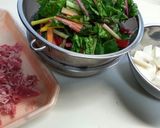 かぶとスイスチャードと牛肉炒め作り方1写真
