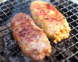 美味!BBQ炭火焼きつくねたれ黄身添え作り方10写真