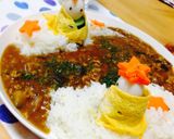 七夕バージョン⭐️ナスのひき肉カレー作り方9写真
