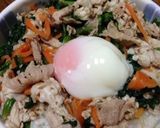 豚肉とほうれん草の胡麻和え作り方5写真