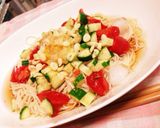 塩レモンでサッパリ！簡単★夏野菜お素麺作り方5写真