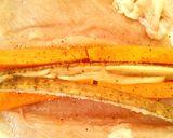 鶏むね肉と根菜のロール☆豆乳入和風ソース作り方2写真