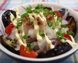 フライパンで焼き茄子のツナマヨおろし添え作り方8写真