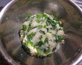 ニラとはんぺんのもちふわ焼き作り方3写真