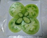 青トマトのサラダ。作り方4写真