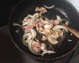 鶏肉とほうれん草とレンコンの和風パスタ作り方3写真