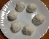 梅が枝餅風焼き大福作り方2写真