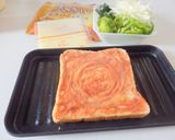 グリーンサラダのチーズトースト♪作り方2写真