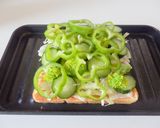 グリーンサラダのチーズトースト♪作り方3写真