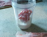 イチゴ冷たいスムージー作り方7写真