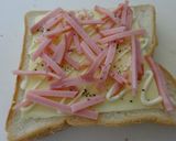 学食のハムトースト作り方2写真