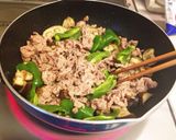 簡単♡牛肉と茄子とピーマンのポン酢炒め作り方6写真