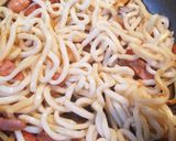 うどんでナポリタン!5分で出来ちゃう!作り方3写真
