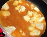 豆腐のバジル卵とじ作り方3写真