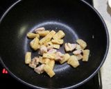 ご飯が進む！青梗菜と鶏肉・油揚げの旨炒め作り方4写真
