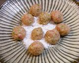 鶏つくねボールとチンゲン菜のクリーム煮作り方4写真