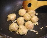 鶏つくねボールとチンゲン菜のクリーム煮作り方9写真