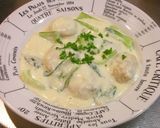 鶏つくねボールとチンゲン菜のクリーム煮作り方12写真