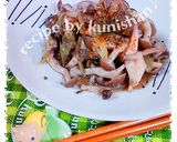 占地と茗荷の胡麻油炒め♪作り方6写真
