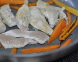 簡単◎ささみココナッツオイル焼き野菜添え作り方2写真