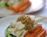 簡単◎ささみココナッツオイル焼き野菜添え作り方4写真
